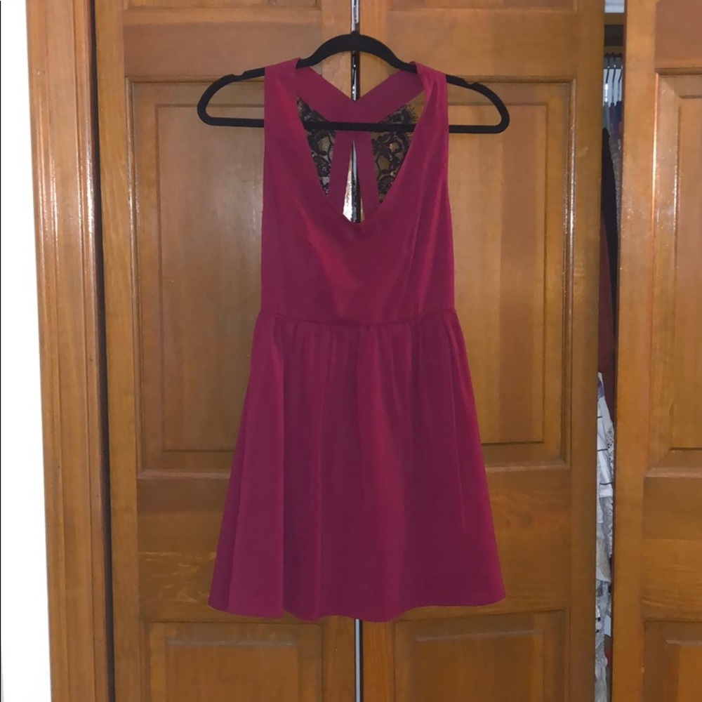 Burgundy Cocktail Dress